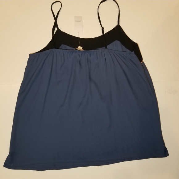NWT! Ann Taylor Loft blueTank Top Spaghetti - Picture 4 of 5
